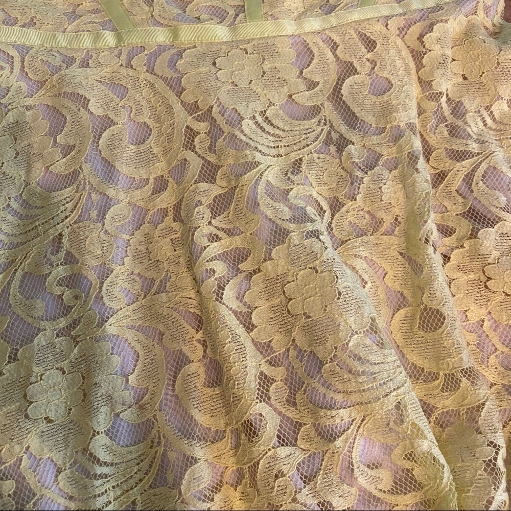 Donna Ricco Yellow Lace Dress Size 8 - Picture 13 of 13